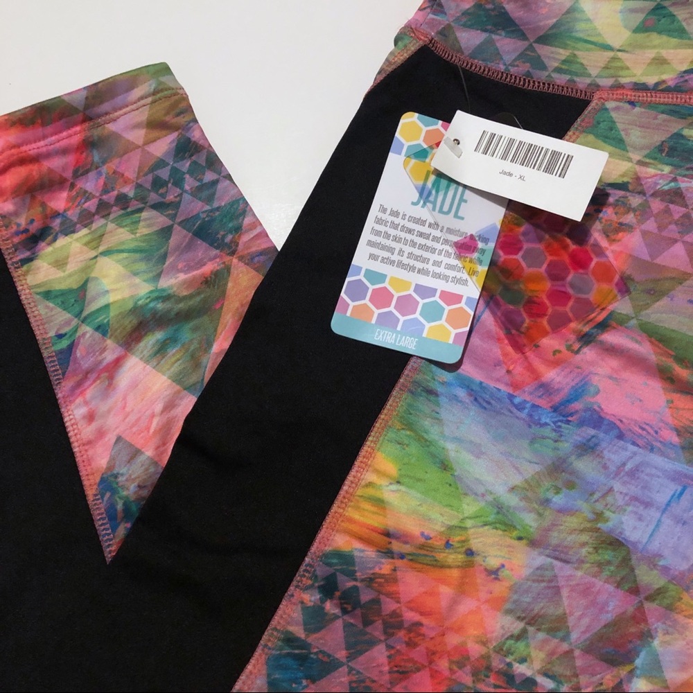 LuLaRoe Jade Athletic Capri Leggings XL 💖